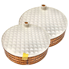 妃妃嚴選 招財貓旋轉收納盒四層 684g, 奶茶色, 2個