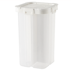 好物良品 日本五穀雜糧透明分隔儲存罐 2.3L, 1個, 白色