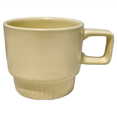 WANDU 瓦讀 麥田陶瓷咖啡杯 300ML, 黃色, 6個