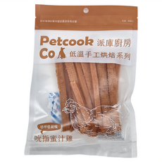 PETCOOK 派庫廚房 低溫手工烘焙系列 寵物零食 吮指蜜汁雞, 90g, 1包