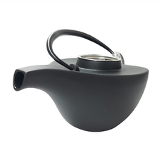 IWACHU 岩鑄 急須附濾網 鑄鐵壺 #12071 700ml 日本製造, 曳舟艶消黒色, 1個