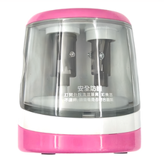 mbs 萬事捷 Tomato番茄 電動削筆機 2.0升級版 AS-680, 雙孔設計 6-8mm/9-12mm, 粉紅色, 1台