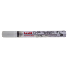 Pentel 飛龍文具 油漆筆 白色中字, 1色, 1盒