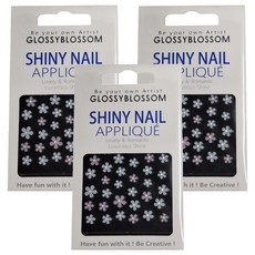 GLOSSYBLOSSOM Super Prime 美甲貼紙, 花, 3件