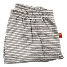 愛北鼻 兒童款 寬條紋 寶寶發熱褲 台灣製 淺灰條紋 70cm, 1
