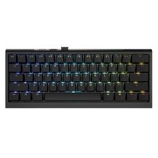 Ducky ONE X Mini 60% 無線三模 PBT 二色成形 英文鍵盤, 黑色, DKON2461AST3-DAUSPDOECL1AS1, 線性電感軸