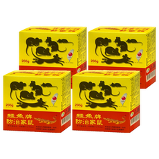 鱷魚 防治家鼠劑 200g, 4盒