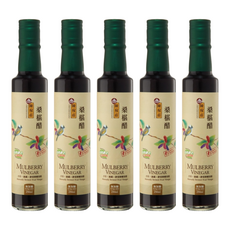 陳稼莊 桑椹醋 無加糖 台灣製造, 250ml, 5瓶