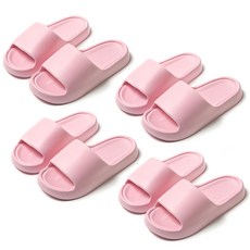 踩屎感拖鞋 4雙, 40~41, 櫻花粉