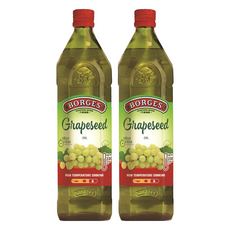 BORGES 西班牙原裝進口100%純葡萄籽油 (1L/瓶) - 高溫烹飪適用, 2瓶