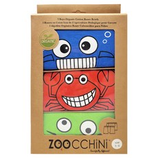ZOOCCHiNi 男童款有機棉內褲3件組 美國設計 動物造型 材質柔軟細緻 透氣舒適