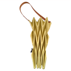 PAVI studio 褶皺肩背包 聚酯纖維, 42 x 40cm + 背帶32cm, 鵝黃色