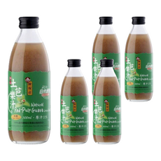 陳稼莊 即飲紅心土芭樂汁, 無添加起雲劑, 300ml, 5瓶