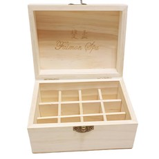 斐孟spa精油收藏盒 多款精油收藏/生活多功能使用 12格, 1個, 原木色