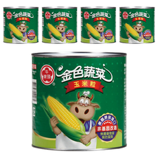 牛頭牌 玉米粒, 非基因改造, 美國原裝進口, 2.1kg, 5罐