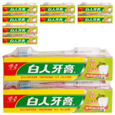 T.KI 白人牙膏套組，雙氟+雙鈣堅固牙齒，強化琺瑯質，幫助預防蛀牙, 200g, 5組