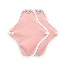 hannahpad 有機純棉布衛生棉 量少小型 Set 2片, 21 x 7.5cm, 1組