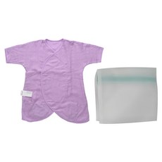 Swado 竹纖維棉寶寶紗布蝴蝶衣, 3~6個月, 羅蘭紫, 1件