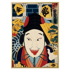 BOLUO GALLERY 菠蘿選畫所 浮世繪 • 優伶 掛畫 APUP3408G, 金色