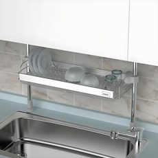 Starfix Duo Rack 一鍵式水槽瀝水架 1層 銀色, 1個, 銀