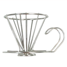 SHIMOMURA 下村 KOGU 不鏽鋼簡約設計咖啡濾杯 標準, 1個, 13 x 9 x 7.8cm