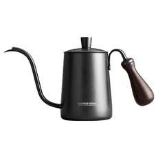 CAFEDE KONA 木柄細口壺 黑色, 600ml, 1個, 單一商品