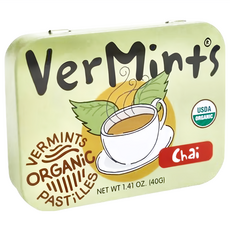 VERMINTS Organic 美國有機清口糖 印度柴茶風味 40g 清新口氣 提神醒腦, 1個