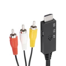 Bravo-U HDMI轉AV線 1080P高畫質電視影音傳輸線 1米長度, 單一商品, 1條