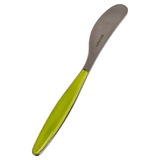 guzzini FL 奶油刀，ABS/SAN/不鏽鋼材質，義大利製, 蘋果綠, 1支