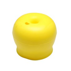 haakaa萬用防溢漏吸管杯套, 攜帶方便, 一體成型, 簡單清潔, 香蕉黃, 1個