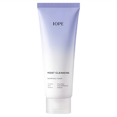 IOPE 艾諾碧 保濕泡沫洗面乳，水嫩淨白，毛孔角質護理，肌膚清潔+角質護理+皮脂護理，含植物萃取成分的溫和卸妝產品, 180ml, 1條