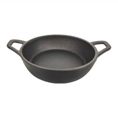 MAGIC 美極客 迷你鑄鐵雙耳圓型烤盤 高2.6cm 重550g 無塗層 健康 耐用 導熱均勻, 12cm, 1個