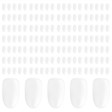 Jello Jello 可重複用人造甲片 透明 5號 150片, 短橢圓甲型 美甲藝術