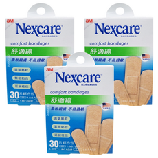 3M Nexcare 舒適繃綜合包, 30片, 3盒