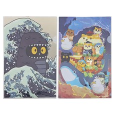 FUMEANCATS 黃阿瑪的後宮生活 L夾 2個, 黃阿瑪環遊世界, 1組