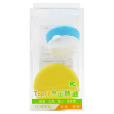 台灣 COSMOS 軟糖QQ矽膠面霜罐 10ml+20ml 2入組, 顏色隨機, 1組