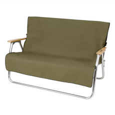 CAPTAIN STAG 鹿牌 難燃雙人椅套 尺寸約97x142cm 重量約430g 100%棉, 橄欖綠, 1個