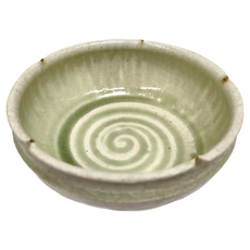 美濃燒 中缽 日本製, 灰釉點紋, 1個