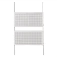 dayneeds 日需百備 頂天立地烤漆收納架 搭90 x 42沖孔平面網, 2片, 烤漆白色, 1個
