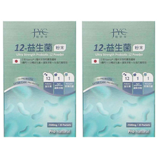JYC 極研萃 12 益生菌 粉末 日本Fibresol®-2專利水溶性膳食纖維, 2.5g, 20包, 2盒