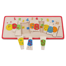 beleduc 毛毛蟲排排看 Set, 1-10數字配對, 1組, 10pieces