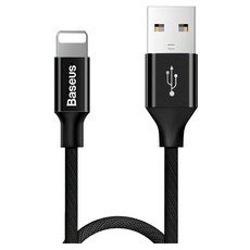 Baseus 倍思 藝紋系列 IOS 充電傳輸線, 3m, 黑色, 1條