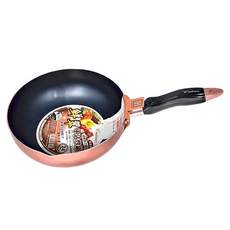 milomix 美樂美事 鮮翠 IH不沾炒鍋 顏色隨機, 24cm, 1個