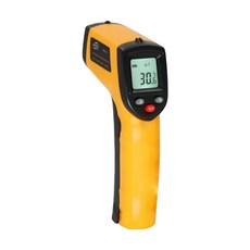 純禾商行 紅外線溫度計 405 x 210mm 非接觸測溫 精準快速 附贈電池, 1個, 黃色