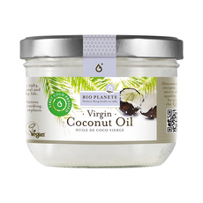 BIO PLANETE 碧歐星球 天然初榨椰子油 400ml 玻璃瓶裝, 1罐