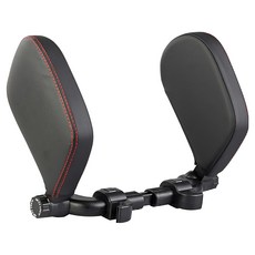 YORI CAR 優里 車用加大款側睡枕, 黑紅色, 1個