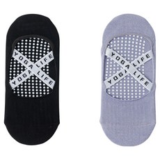 NicoFun 愛定做交叉彈力帶止滑襪 女襪 22-24.5cm 瑜珈襪 運動襪 夏季薄款, 黑