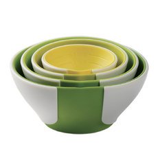 chef'n 醬汁碗組 4種尺寸 102-253-121, 1個, 綠色/黃色