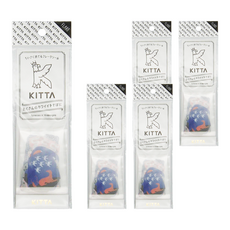 KING JIM KITTA 隨身攜帶和紙膠帶 單張貼紙, 夜空神話(濵佳江設計款), 5個