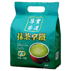 MOCCA 摩卡 厚實茶道 抹茶拿鐵, 25g, 15包, 1袋